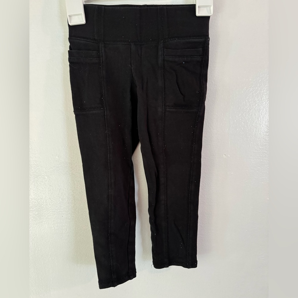 Sonoma Girls 4t Black Sparkly Leggings